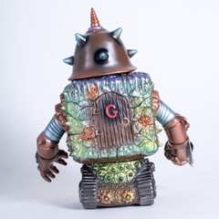 Paul Kaiju X Gunnzo 2015 Gobo King Japanese Soft Vinyl Sofubi Figure Mecha Robot