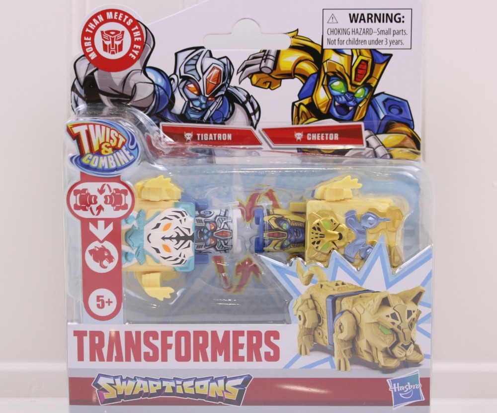 Hasbro Transformers Swapticons Tigatron Cheetor Beast Wars Twist and Combine