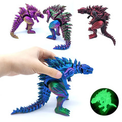 3D Printed Muscle Dinosaur Action Figure Movable Joint Mini Monster Model Toy Gi
