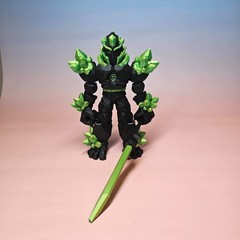 Crystal Warrior Figure 3D Printed