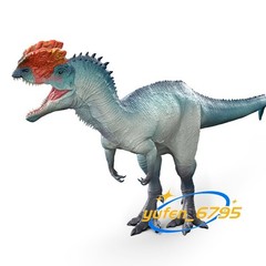 RECUR 1/48 Dilophosaurus Figure PVC Dinosaur Decor Animal Model Adult Gift Toys