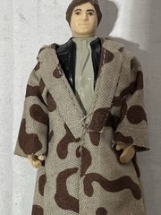 VINTAGE KENNER STAR WARS RETURN OF THE JEDI HAN TRENCH NON CAMO LAPEL 100% OG