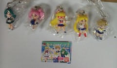 Sailor Moon Vol 2 Key Chain Swing Figure Set of 5 – ORIGINAL 2014 JAPAN BANDAI