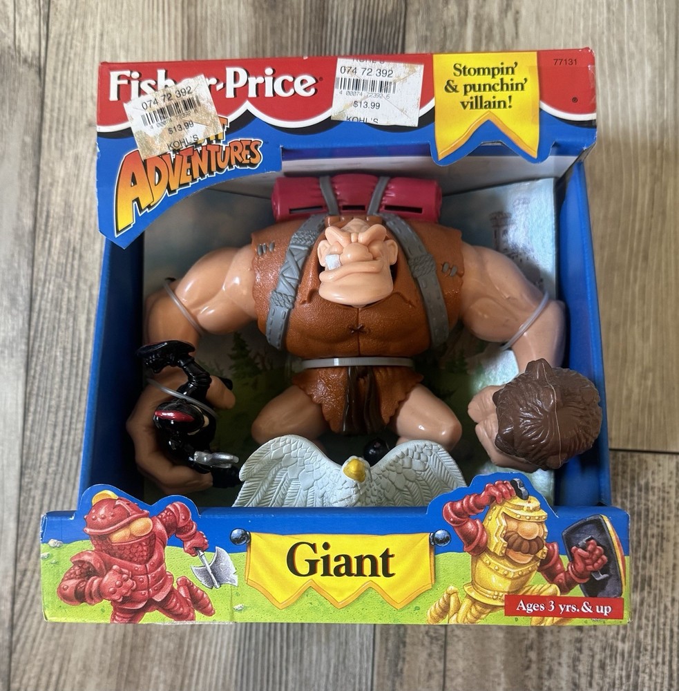 VTG! 1996 Fisher Price Great Adventures “GIANT” Stompin’ & Punchin’ Villain! NEW