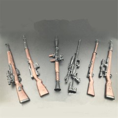 1/6 4D Military Weapon Assembling Gun Model Plastic Toy Fit 12” Soldier Figure