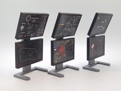 Custom 1/12 Scale Surveillance Command Center Computer Station Screen Upgrades