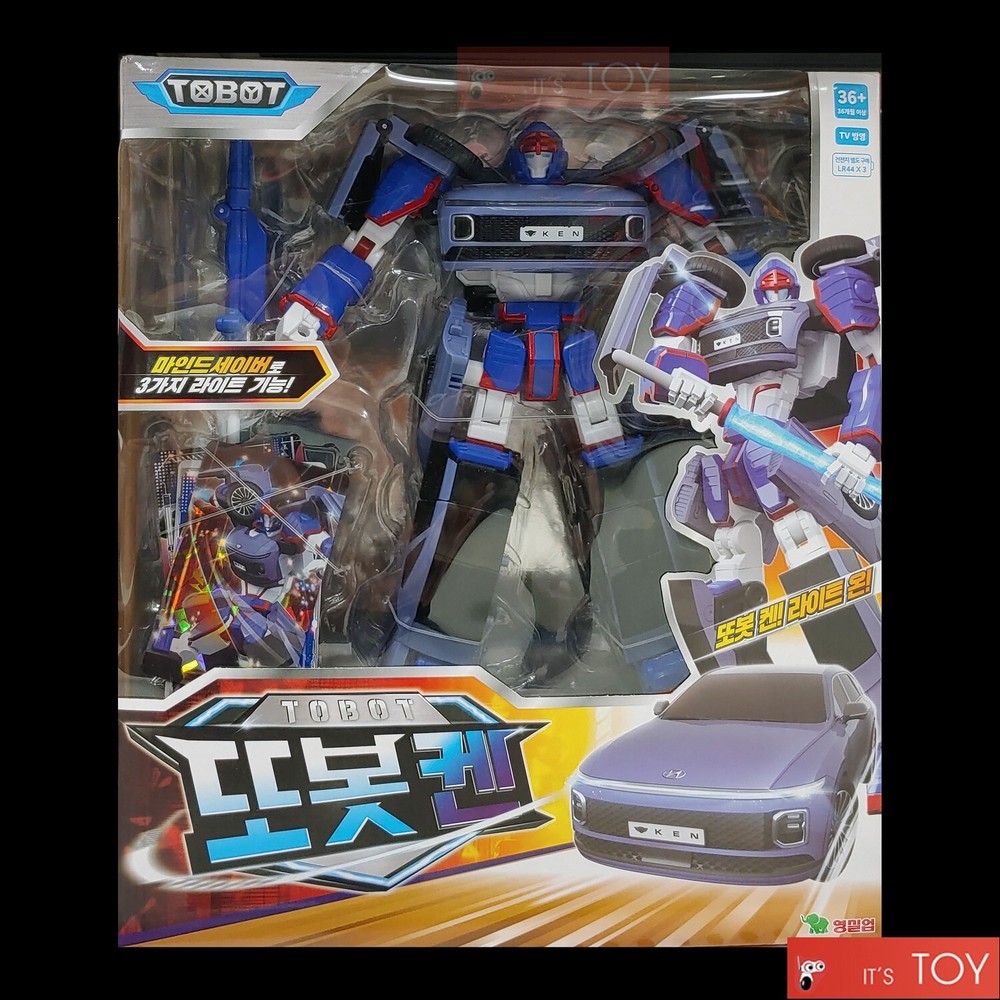 Tobot KEN Hyundai Grandeur Transforming Robot Car Toy Led Light Young Toy 2025