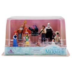 Disney Store The Little Mermaid Deluxe FigurePlay Set -10 Figures -NEW
