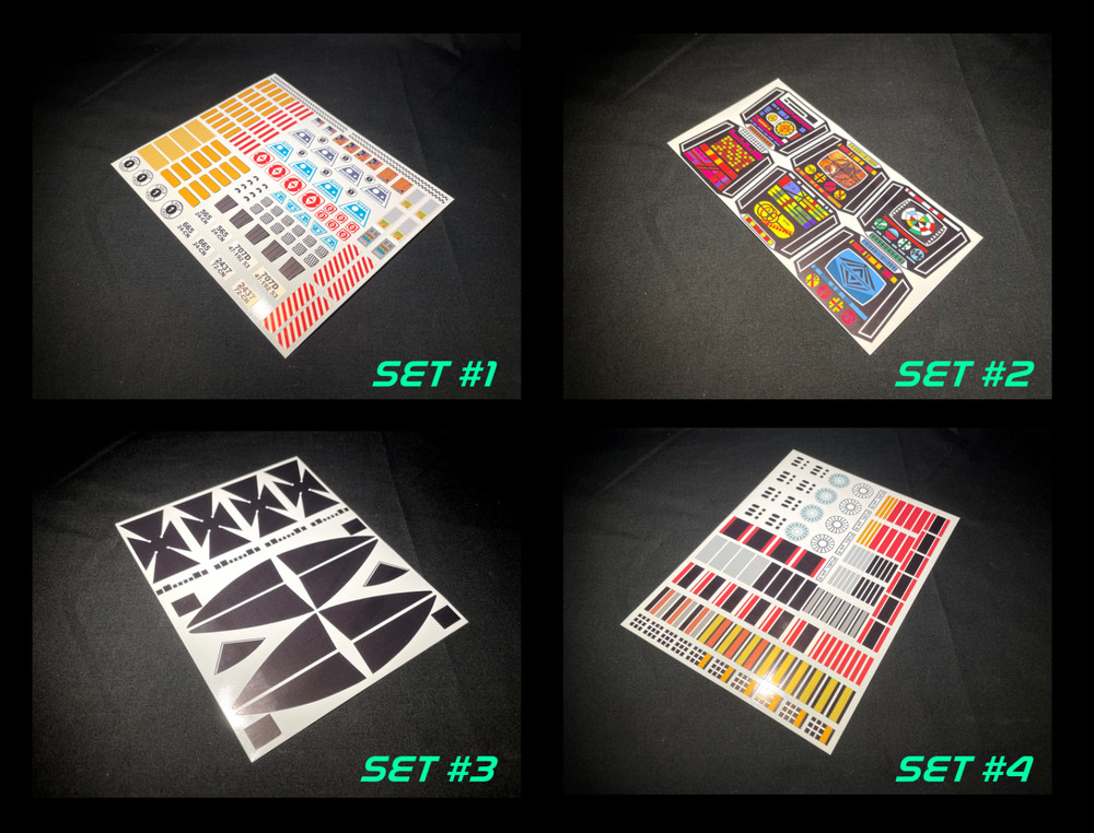Deluxe Sticker Sets DIE CUT | 1976 Mattel Space 1999 Eagle