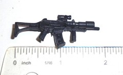 GI Joe Accessory 2009 Pit Commando Assault Rifle Gun with Side Flashlight