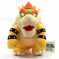 Super Mario bros 9″ Bowser Paint brush Jr stuffed plush Figure koopa toy