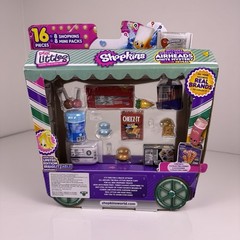 Shopkins Real Little Snack Time Cart 16 Mini Pieces Real Brands Special Edition