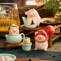TOP The Piggy Blind Box Figures Lu’s Table Series Home Decorations Gift