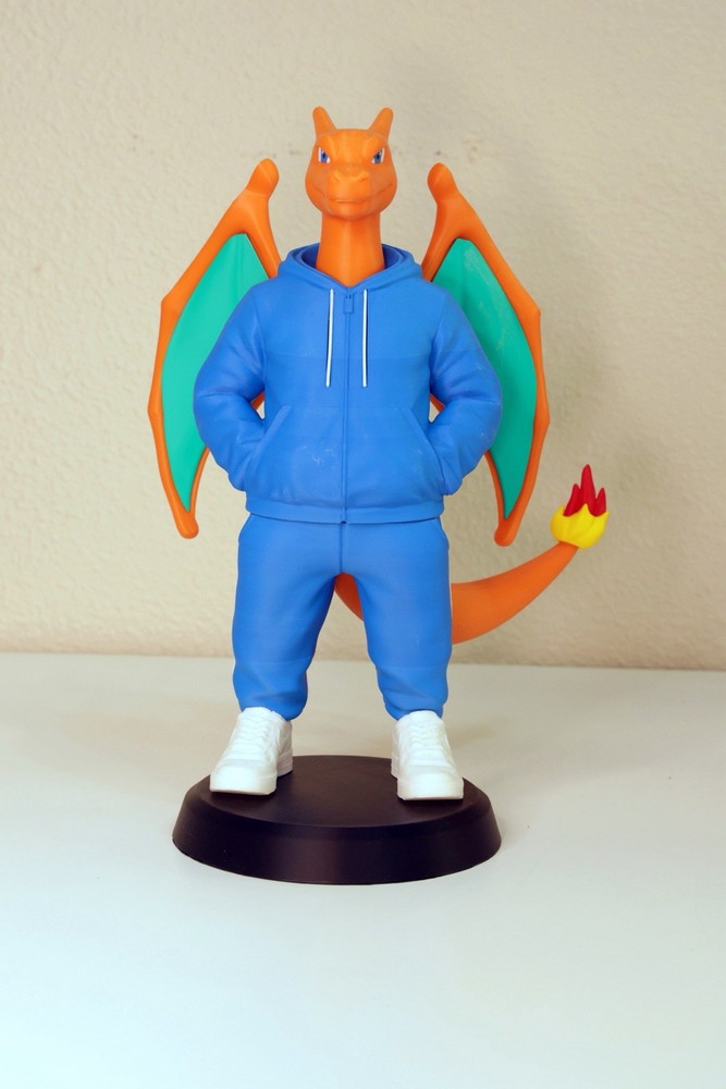 Streetwear Pokemon Figure 9” 3D Printed Collectible Choose Character