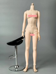1/6 Flexible Joint Half-seamless Girl Thin Action Figure Body