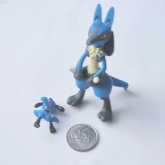 Pokemon Lucario And Riolu Figures