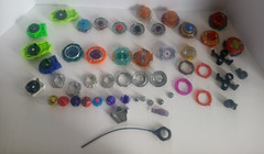 Beyblade Lot of parts metal plastic