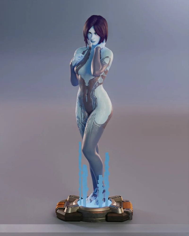 Cortana – Halo-25 cm Figure/Statue,3d printed,Painted,handmade