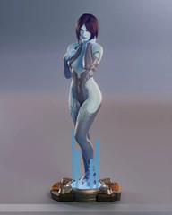 Cortana – Halo-25 cm Figure/Statue,3d printed,Painted,handmade