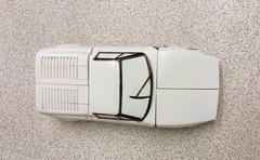 Transformers Hungarian Bootleg Lamborghini Sports Car 1980s White Purple Vintage