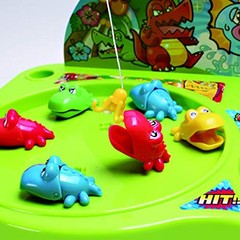 Maruka Crocodile and Fish Fishing DX Toy Game for Ages 3 and Up (187965)from JP