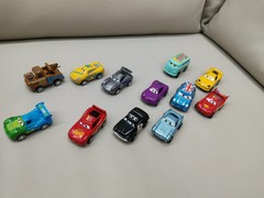 New 12pcs Disney Pixar Cars Back Force Lightning Mcqueen Jackson 6cm Storm Mater