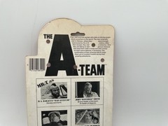 VINTAGE 1983 GALOOB A-TEAM MR. T B A BARACUS ACTION FIGURE ON CARD – WEAR