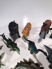Lot 29 Assorted Hard Plastic Dino Farm Zoo Animal Figures Toys Action Figures
