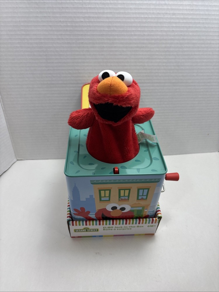 Sesame Street Elmo Jack In The Box Plush Toy For Toddlers Ages 6 Months Up