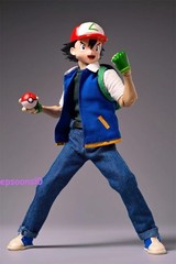 Joy Man Toys Ash Ketchum 1/12 Action Figure Model Anime 6” Toy Collection New