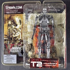 T-800 ENDOSKELETON MCFARLANE ACTION FIGURE MOVIE MANIACS TERMINATOR 2 T2 NEW