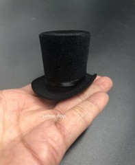 1/6 scale Black Top Hat for 12″ Action Figure Doll Accessories