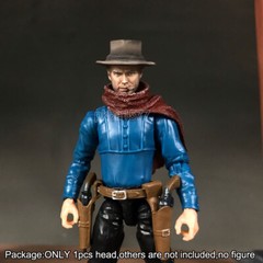 Premium 1/18 Clint Eastwood Man Head Sculpt Soldier Head For 3.75″Action Figure
