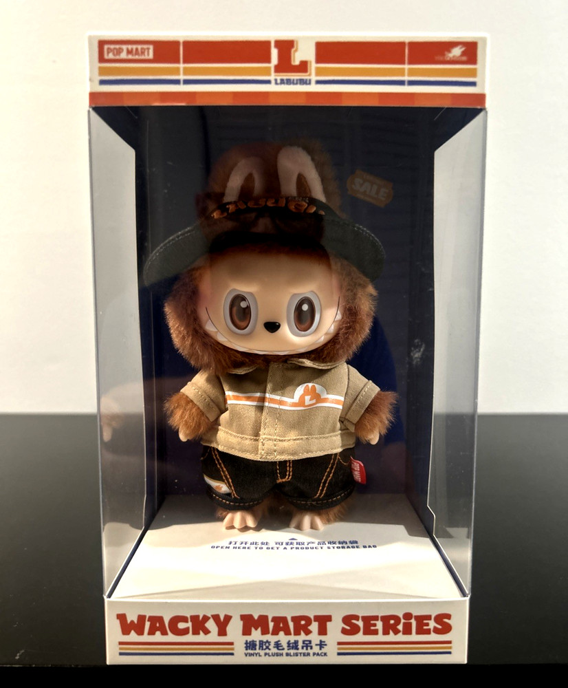 POP MART- LABUBU: Wacky Mart Series -Plush Clerk Manager New In Box!