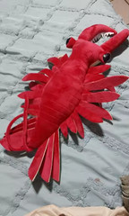 Realistic Anomalocaris Plush Vibrant Red Shrimp Stuffed Animal Kids Gift