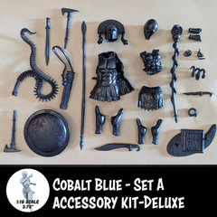 1:18 Scale Greek & Roman Mythology Cobalt Blue Accessory Set A (Customizer Kit