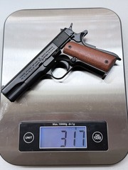 2025 Alloy Army Colt 1911 Shell Eject COLLECTOR Toy Gun 1:2 black wooden handle