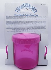 NOS Vintage Sippy Drinking Cup w/ Lid 8 oz Pink Spill Proof 6month & up