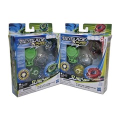 Lot Of 2 BEYBLADE Burst Turbo Sling Shock Rip Fire Pack Light Up Sealed NEW
