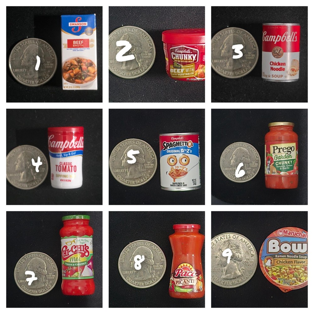 Mini Brands Food Toys: Collectible Miniature Groceries/ Doll House/ Zuru/ mini