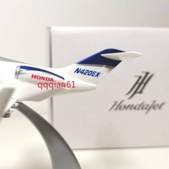 HondaJet Metal Commercial Aircraft Jet Airplane Model Diecast Plane Blue 1:72