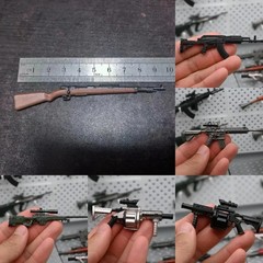 1/12 Scale Alloy M4 Ak47 Gun Munitions Model Scene for 6″ Action Figure Body