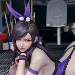 Anime Figure Inspired by Tifa Lockhart Bunny Girl 1/6 PVC 25cm Game Statue Toys