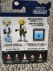 World Of Nintendo Fox McCloud Star Fox 4.25” Figure Jakks Series 1-3 NICE! RARE!