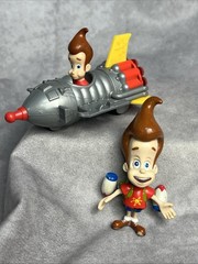 Adventures of Jimmy Neutron Boy Genius 3″ Figure Lot Rocket Mattel Rare 2002 T1