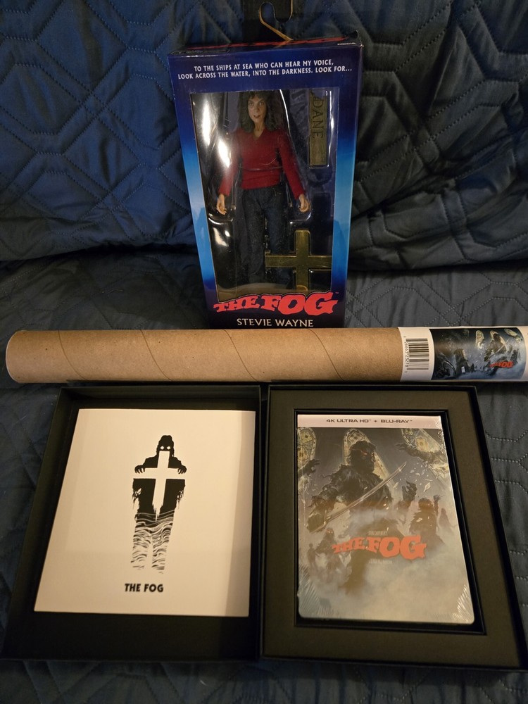 The Fog 4k Collector’s Bundle NECA Figure + Poster + Vinyl + 4k/Bluray Steelbook