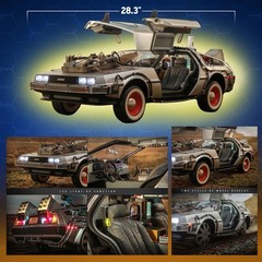 HOT TOYS 1/6 SCALE BTTF3 DELOREAN TIME MACHINE MMS738 BRAND NEW SEALED
