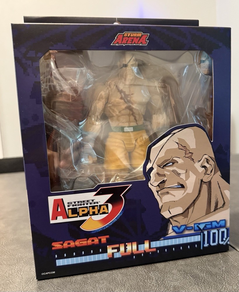 Storm Arena Street Fighter Alpha 3 Evo 2026 Exclusive Sagat Sealed In Hand