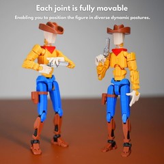 Cowboy t13 Action Figure｜Assembly Completed｜ 3D Printed Dummy 13 for Collect