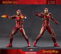 Marvel Avengers Iron Man Mark 45 MK45 Ironman Toy Action Figure Collection Model